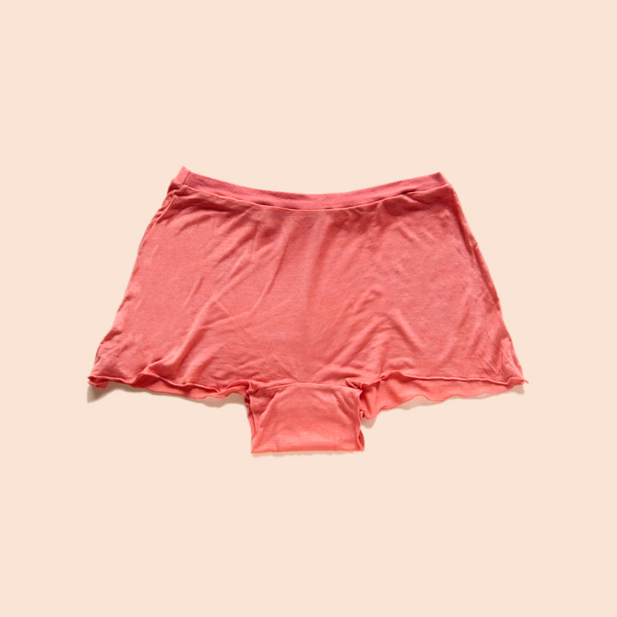 ［Natural dye］Panties- Coral Red