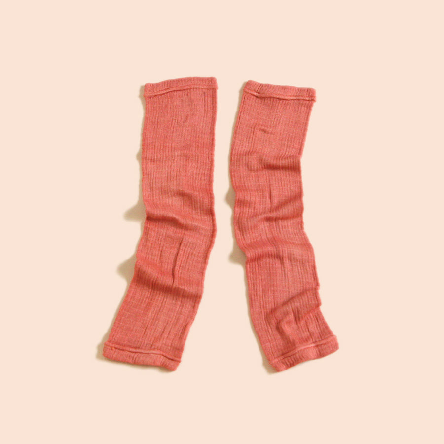 ［Natural dye］Leg Wear- Coral Red